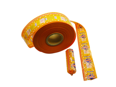 Wo ist die Plastikwurst Hülle Anwendung? Würstchen, Schinkenwurst, Bologna, Mittagessen Fleisch und so weiter