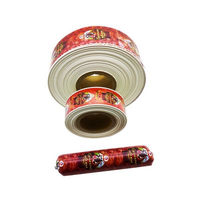 HALAL-zertifizierte, individuell mit Logo bedruckte Nylon-Wursthülle in Lebensmittelqualität für Fleischwürste