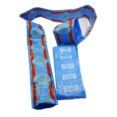 Künstliche Wurstschale farbenfrohe kundenspezifische Flexographie Druck Markenlogo Fleischverpackung Wurst Hülsen