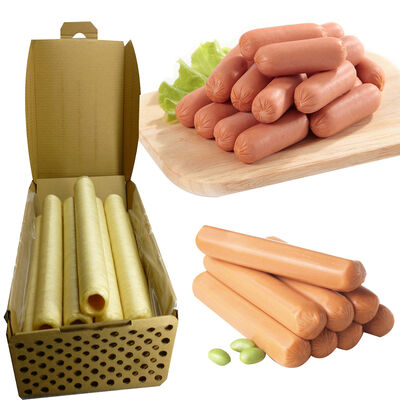 Kollagen-Wursthüllen natürlichen Ursprungs in Lebensmittelqualität mit einheitlicher Größe für Hot-Dog-Produkte