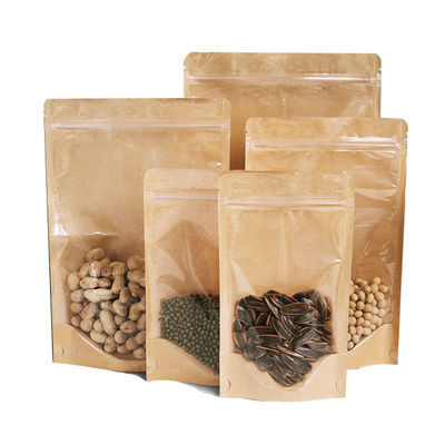 Das wiederversiegelbare Verpacken der Lebensmittel sackt feuchtigkeitsfesten Reißverschluss stehen oben Beutel ein