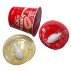 Runde Wegwerfplastikjoghurt-Schalen mit Löffel 1,5 - 20grams