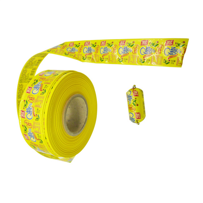 Flexographie mit 40 mm-Kaliber-Logo, Druck von Plastikwursthülsen für Würste
