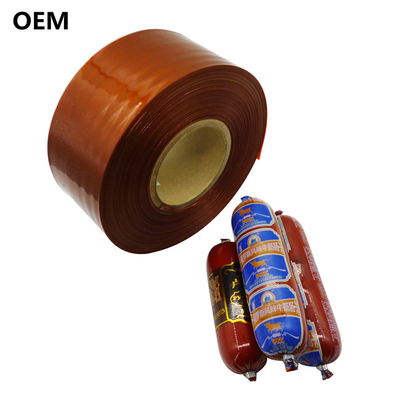 Unparfumed Food Grade Wurst Kunststoff Gehäuse Custom Flexographie Druck Logo Farbgehäuse