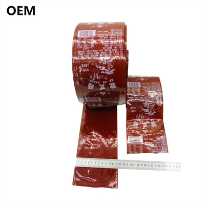 OEM-Wurstverpackung farbenfrohe Kunststoffwursthülsen Flexographie Druck Markenlogo Fleischwurstverpackung