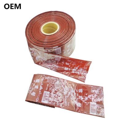 OEM-Wurstverpackung farbenfrohe Kunststoffwursthülsen Flexographie Druck Markenlogo Fleischwurstverpackung
