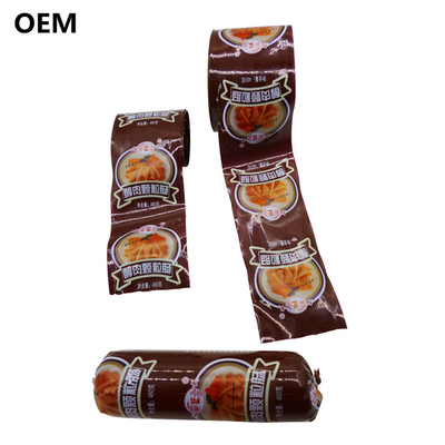 Kostenlose Probe Hohe Barriere Schnitte Flexographie Druck Logo Druck Polyamid Wurst Gehäuse für Wurst