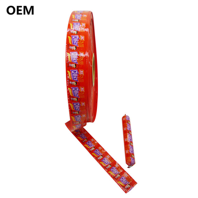 Kostenlose Probe Customized Logo Druck Plastik Wurst Gehäuse für Wurst