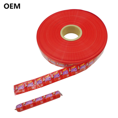 Customisierte OEM-Markenlogo-Druck-Food-Grade-PVDC-Wurst-Hülle-Film