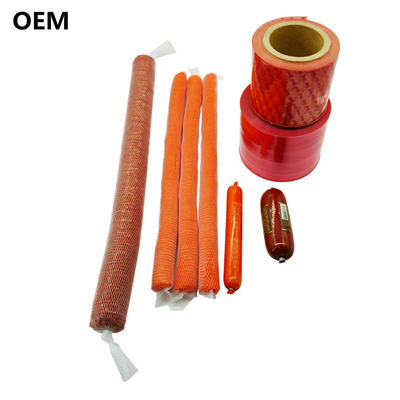 Kostenlose Probe Customized Logo Druck Plastik Wurst Gehäuse für Wurst