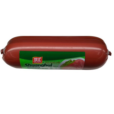 PVDC-Wurstgehäuse Flexographie Druck Hochbarriere Zoll Logo gedruckt Wurstgehäuse