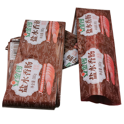 Kunststoff-Wurstgehäuse mit benutzerdefiniertem Logo Flexographie-Druck Kunststoff-Rindfleisch-Wurstgehäuse