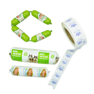 Hochwertige Custom Mortadella Verwendung Kunststoff Wurst Gehäuse Geruchlos Kunststoff Gehäuse für Wurst
