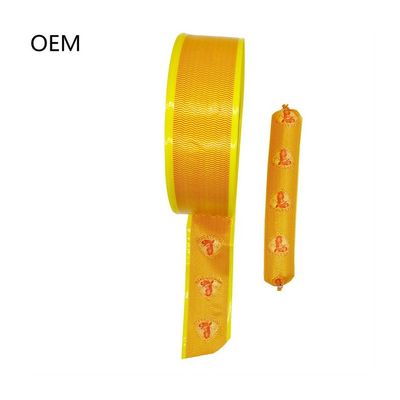 Würstchenhülsen, gelb gedruckte künstliche Würstchenhaut für dampfbereitete Würstchen