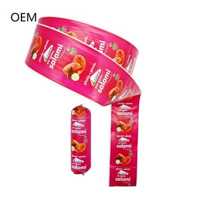 Kingred OEM-Flexodruck-Wursthüllen aus lebensmittelechtem Kunststoff für Salami