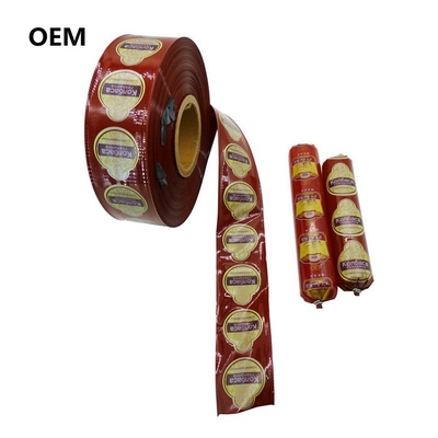 unterschiedliche Größen von 20 mm Fuß bis 160 mm Flexographie-Logo-gedruckte Plastikwursthülle