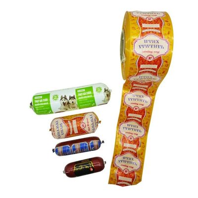 Geruchlose Kunststoffhülsen kostengünstiger Großhandel Wurst Kunststoffhülsen Farb-Custom-Druck Logo