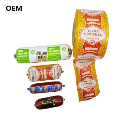 Geruchlose Kunststoffhülsen kostengünstiger Großhandel Wurst Kunststoffhülsen Farb-Custom-Druck Logo