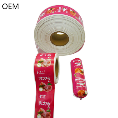 Farbflexographie Druck Salami Gehäuse Polyamid Material Kunststoff Wurst Gehäuse
