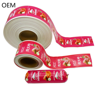 Farbflexographie Druck Salami Gehäuse Polyamid Material Kunststoff Wurst Gehäuse