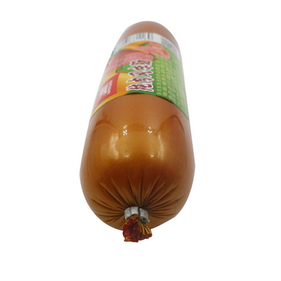 Leicht zu schälende Fleischwurstverpackungshülsen OEM kundenspezifische Lebensmittelqualität künstliche Würstchenhülsen Drucklogo