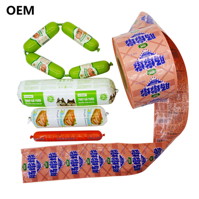 OEM-Logo gedruckt Lebensmittelqualität Dampfkochen Wurst Gehäuse für Fleisch