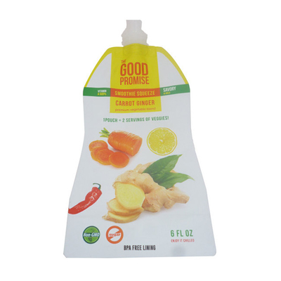 Gemüsesäfte Verpackung Tasche selbsttragende Tasche Plastik Mund