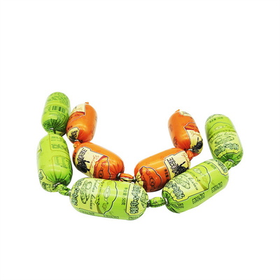 Customized Logo Drucken Dampfkochen Kunststoff Wurst Haut für Wurst