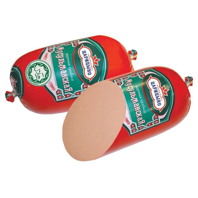 Verpackung von roten Würstchen Kunststoffhülsen Allgemeine individuelle Logo-Druck Kunststoffwursthülsen