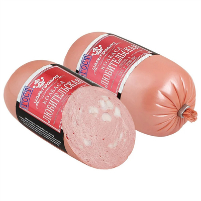 Strick-Typ-Wurst-Gehäuse ohne leicht zu zerbrechende Flexographie-Druck-Gehäuse aus Kunststoff