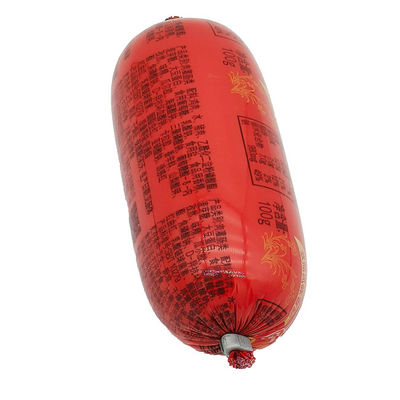 Customized Logo bedruckte Lebensmittelqualität Plastikwurstgehäuse hitzebeständig