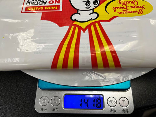 Großhandel mit weißem, individuellem Logo-Druck für gefrorene Hühnerbeutel