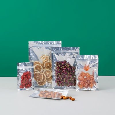 One Side Transparent And The Other Side Opaque Aluminum Vacuum Bags For Food Packaging 