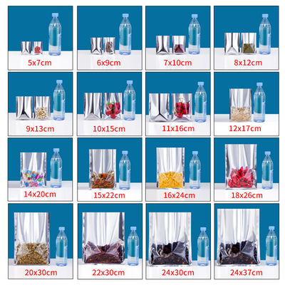 One Side Transparent And The Other Side Opaque Aluminum Vacuum Bags For Food Packaging 