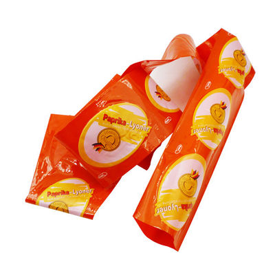 Kundenspezifische, mit Logo bedruckte Wursthüllen aus Polyamid-Kunststoff zum Dampfgaren