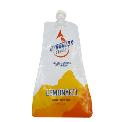 Stehen Sie oben 350ml Getränk Doypack, das mit Kieselgel-Sammelfilm kompostierbar ist
