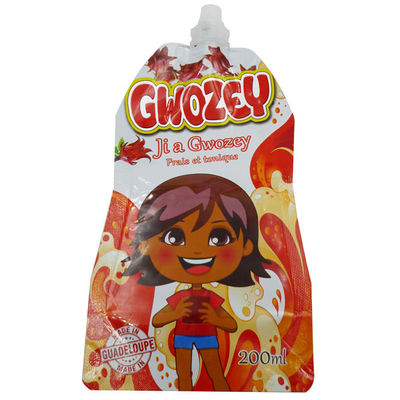 Kingred-Logo gedruckt Lebensmittelqualität 250 ml Stehen Sie auf Saft Spülbeutel Tasche Hersteller