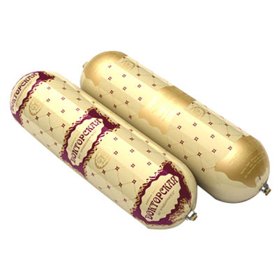 Goldfarbene Kunststoff-Wurstgehäuse mit hoher Barriere zum Verkauf