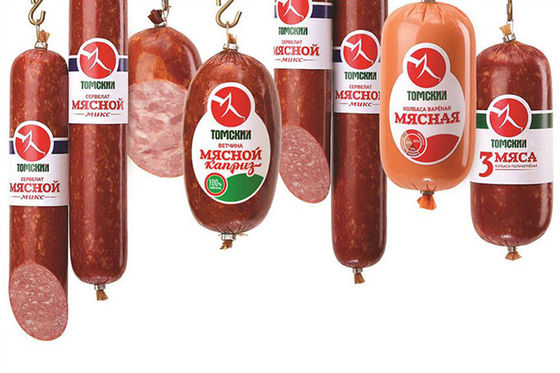 Große Größen-großer Durchmesser Logo Printed Disposable Sausages Casingss
