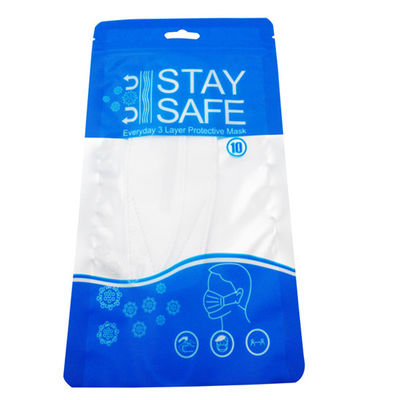 Kingred Custom Printing Barrier Heat Sealable Ziplock Maske Tasche Verpackungstüte