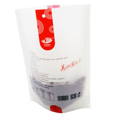 Biologisch abbaubarer Standbeutel von Kingred, transparentes Fenster, Verpackungsbeutel für Tee, Kaffee, Snacks