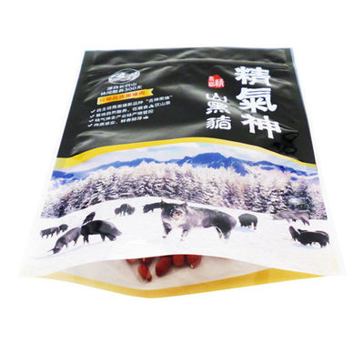 Reißverschluss der getrocknetes Rindfleisch-Nahrungsmittelverpackungsmaterial-26cm*18cm stehen oben Beutel