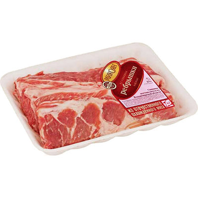 Tiefe der Antinebel-weiße schwarze Wegwerfessenstablett-100mm für Fleisch-Fische