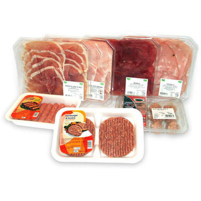Rechteck pp. STREICHELN die Frischfleisch-Wegwerfessenstablette, die hohe Sperre heißsiegeln
