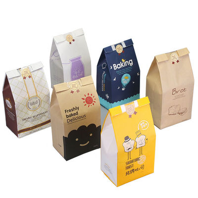 Brown Soem, das ODM Kraftpapier-Brot druckte, sackt Stärke 35um-150um ein