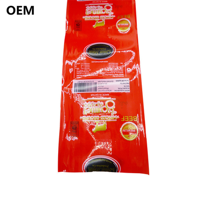 Kostenlose Probe Customized Logo Druck Plastik Wurst Gehäuse für Wurst
