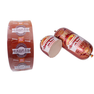 Nachfrage für kleine Mengen Lebensmittel Logo Flexographie Druck Künstlicher Wurstgehäuse für Wurst