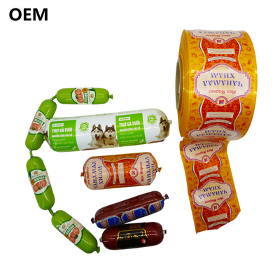 Custom LOGO PVDC Plastik-Wurst-Hülle-Film für PET-Lebensmittel