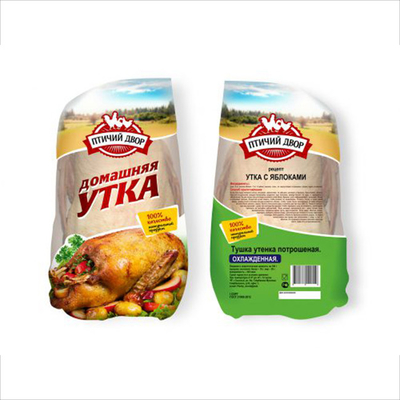 Verpackungsbeutel für gefrorene Enten, Wärmeschrumpf-Vakuumverpackungen, Markenlogo