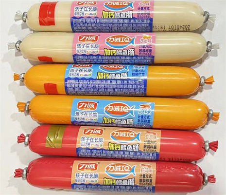 40 mm Breite LOGO Druckwasserdichtes PVDC-Wurstgehäuse für Würste